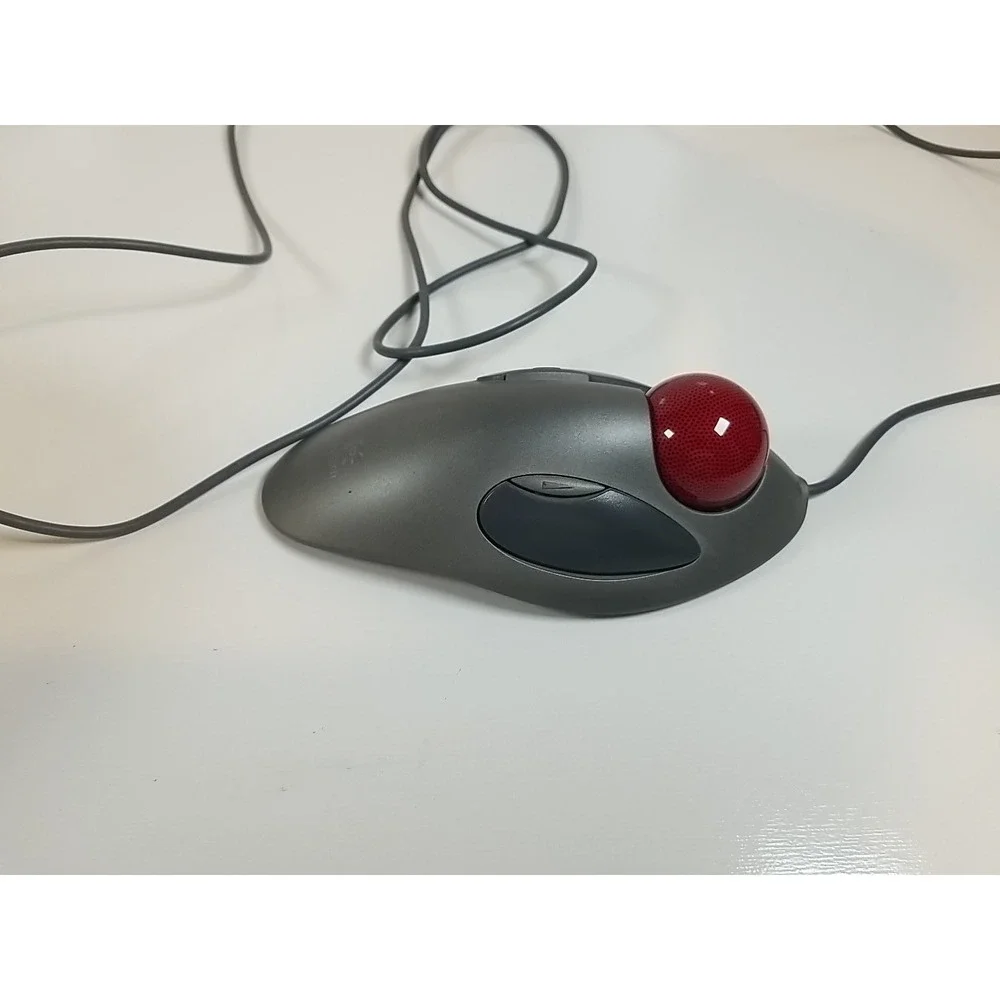 Logitech T-BC21 Trackman Marble Mouse  USB Wired Tested and Works